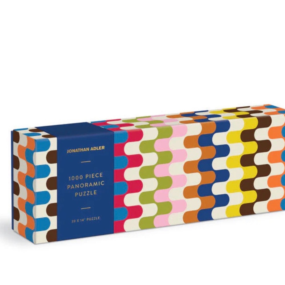 Jonathan Adler Galison Bargello 1000 Piece Panoramic Puzzle New in Box